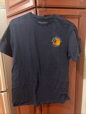 Margaritaville Navy Short-Sleeve Beach Logo Tee